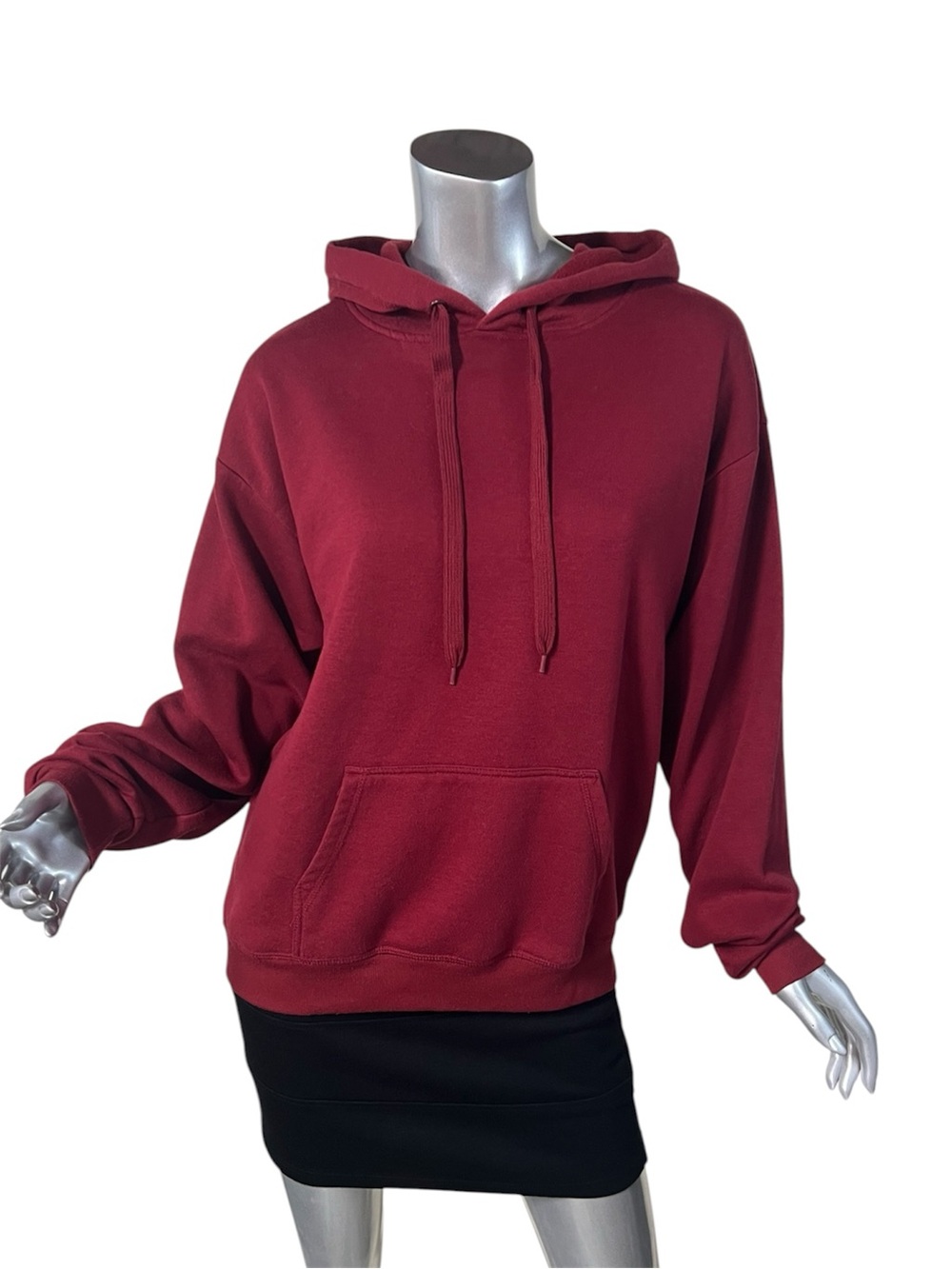 Mission Ridge Dark Red Long Sleeve Soft Hoodie Sweatshirt Size Medium